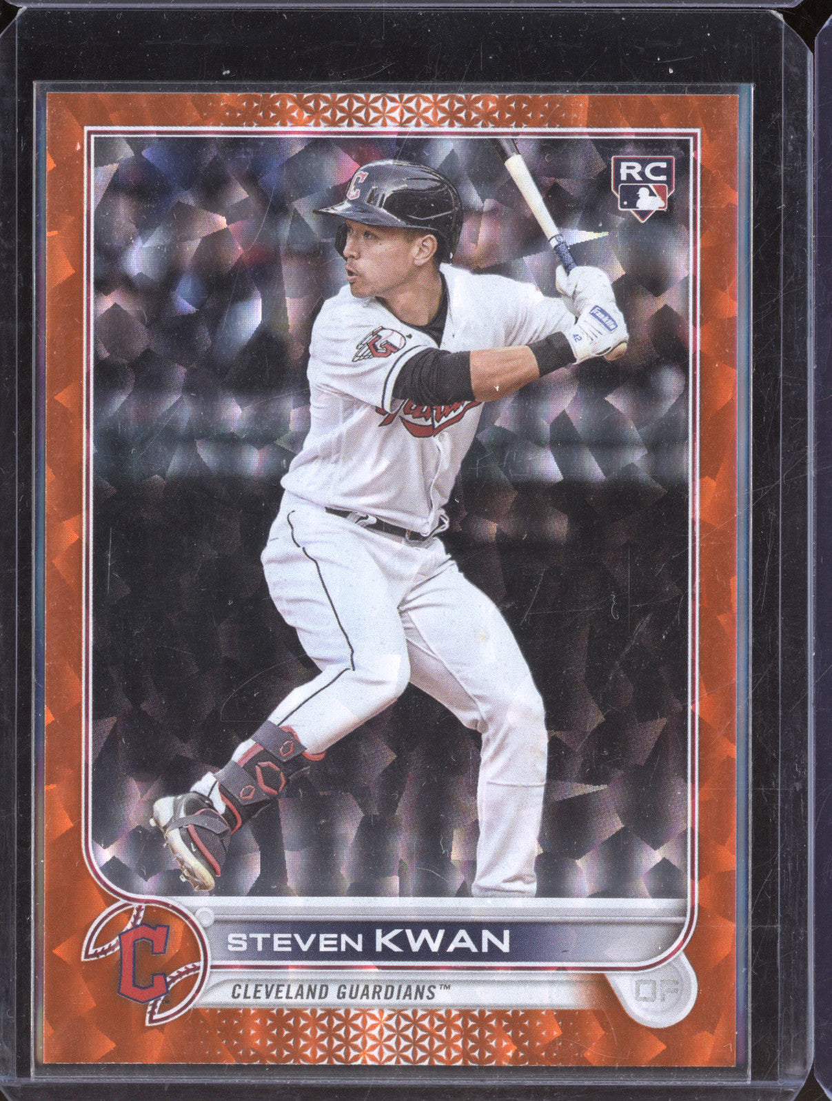 Steven Kwan 2022 Topps Update US261 Orange Foil RC 135/299