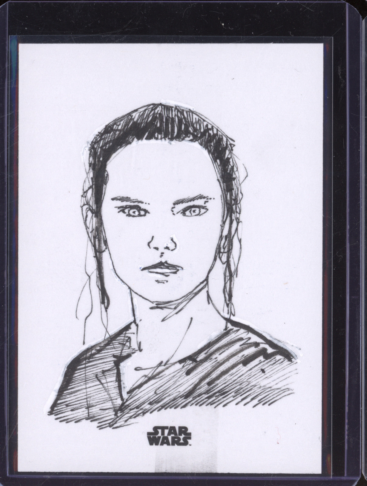 Rey 2024 Topps Finest Sketch Card 1/1