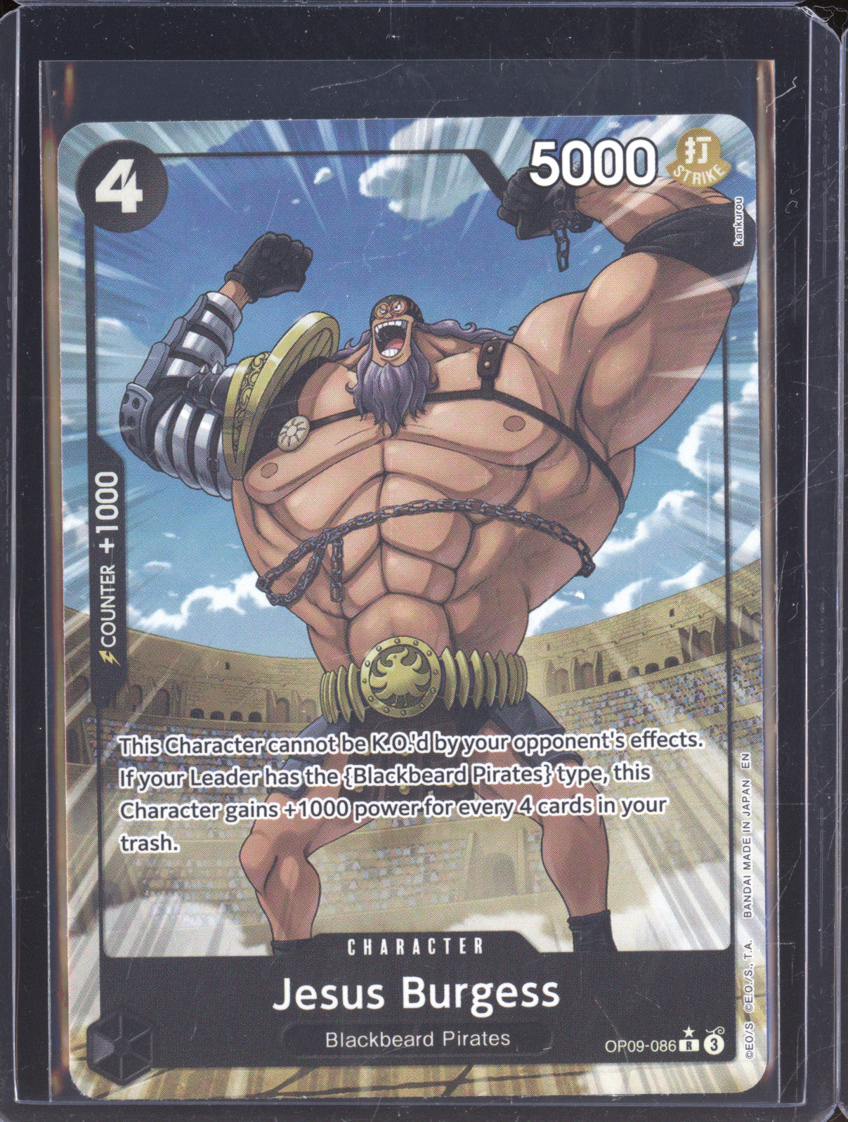 2023 One Piece OP09-086 Jesus Burgess Alt Art Holo