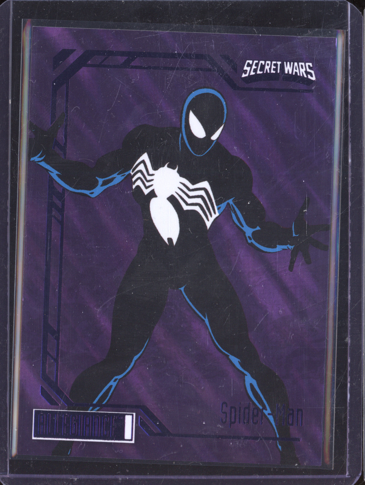 Spider-Man 2024 Upper Deck AllegianceL Marvel Secret Wars 1984 58 Purple Boxes