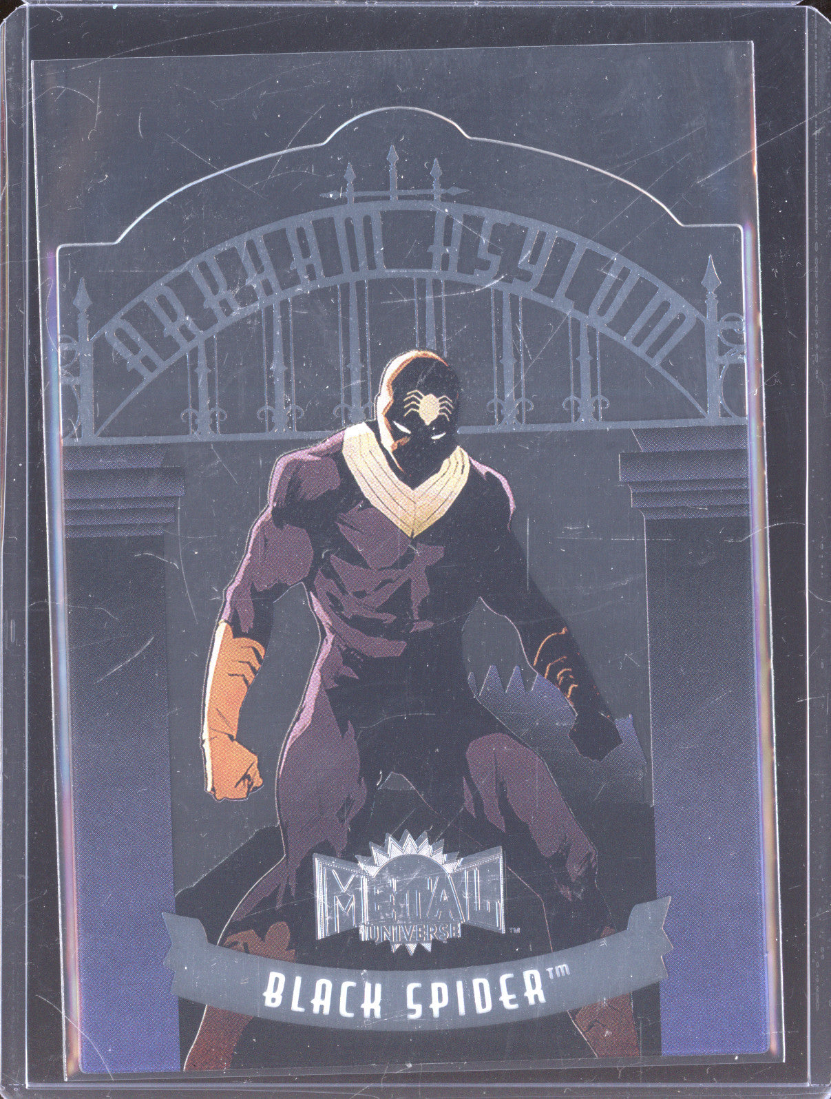 2025 Skybox Metal Universe AA-48 Black Spider Arkham Asylam