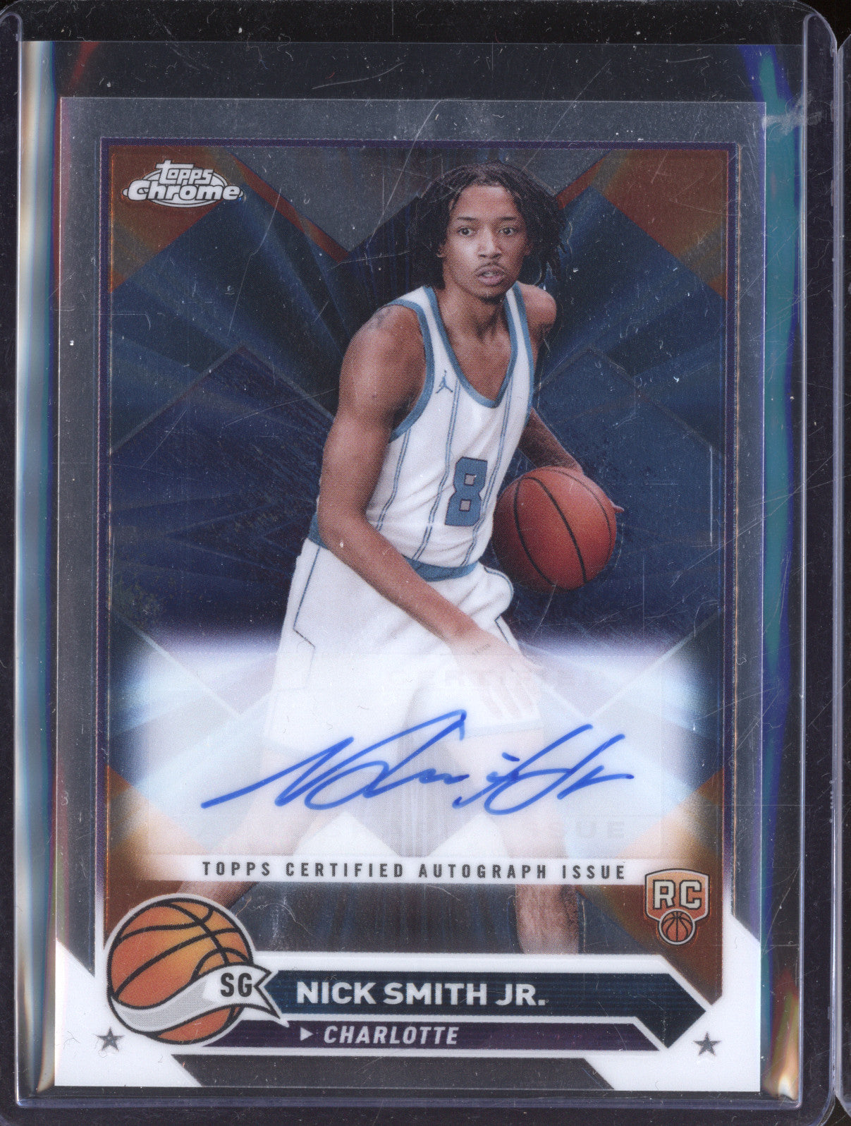 Nick Smith Jr 2024 Topps Chrome CG-NSJ Autograph RC