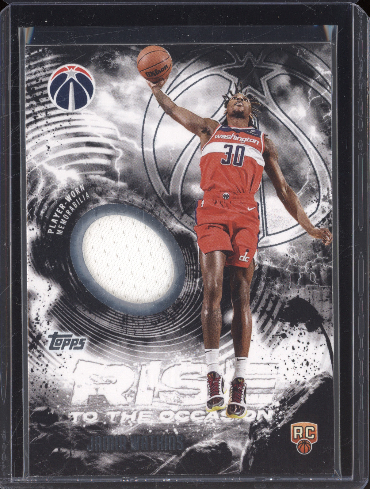 2025 NBA Basketball Topps Jamir Watkins Rise to the Occasion Rookie Patch RC