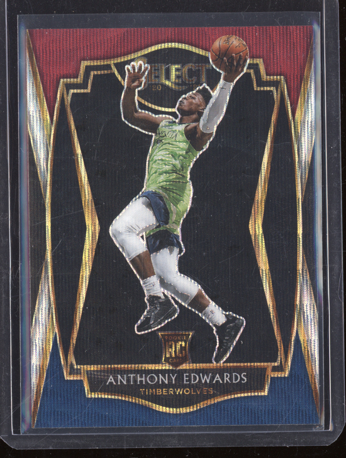 Anthony Edwards Panini Select 169 Tri-Color RC