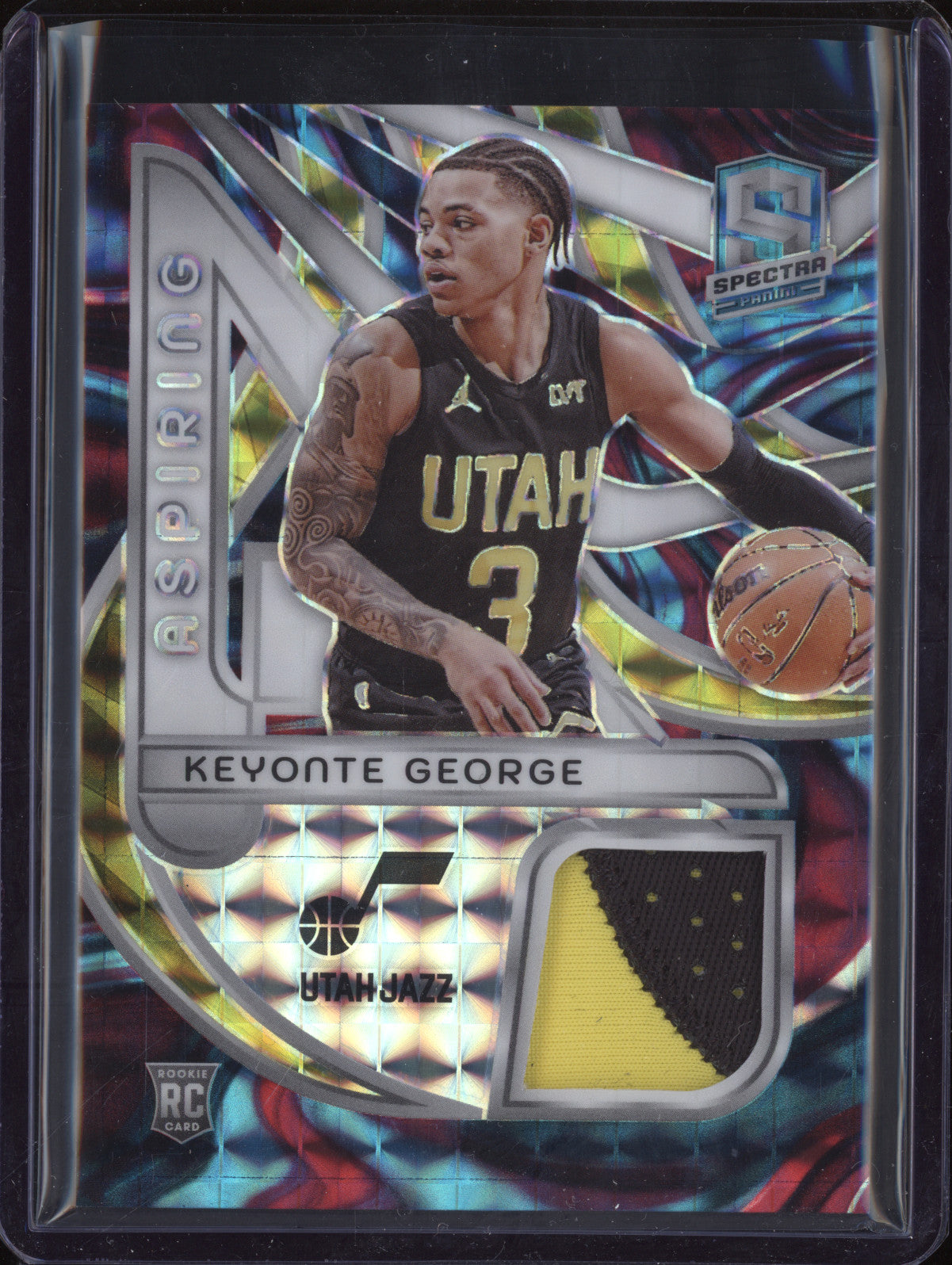 Keyonte George 2023-24 Panini Spectra Aspiring Patches Interstellar RC 73/75