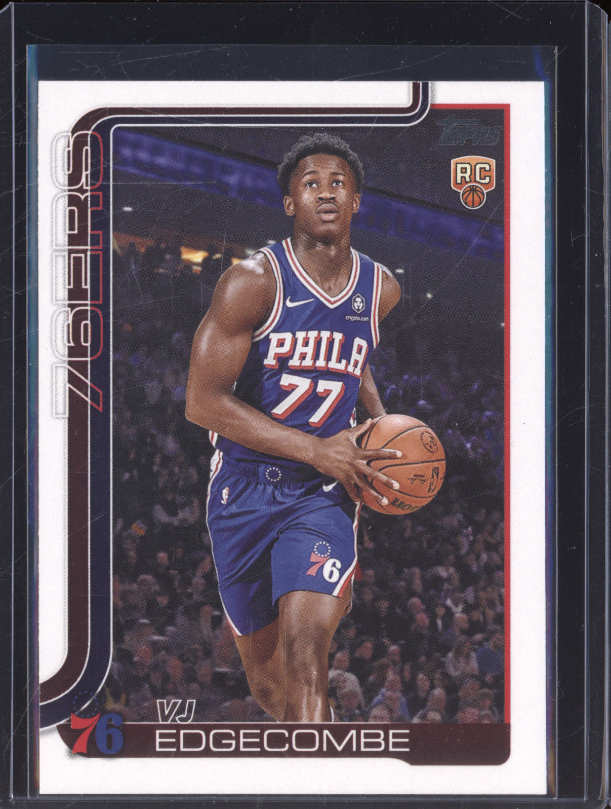 2025 NBA Basketball Topps 203 VJ Edgecombe Rookie RC