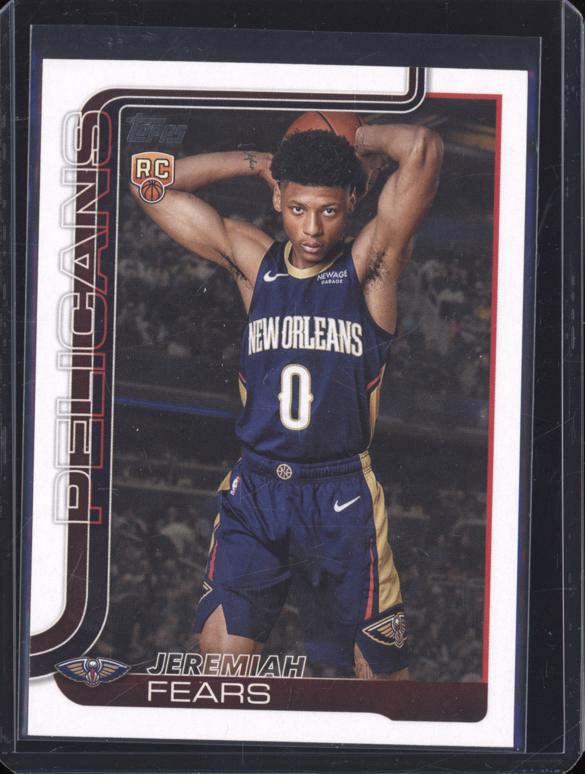 2025 NBA Basketball Topps 207 Jeremiah Fears Rookie RC