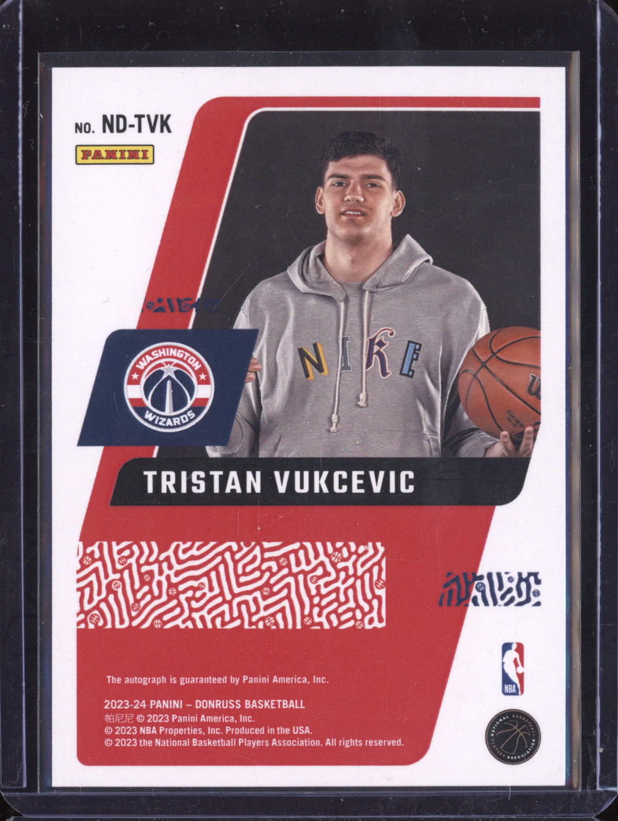 Tristan Vukcevic 2023-24 Panini Donruss ND-TVK Next Day Rookie Autograph RC