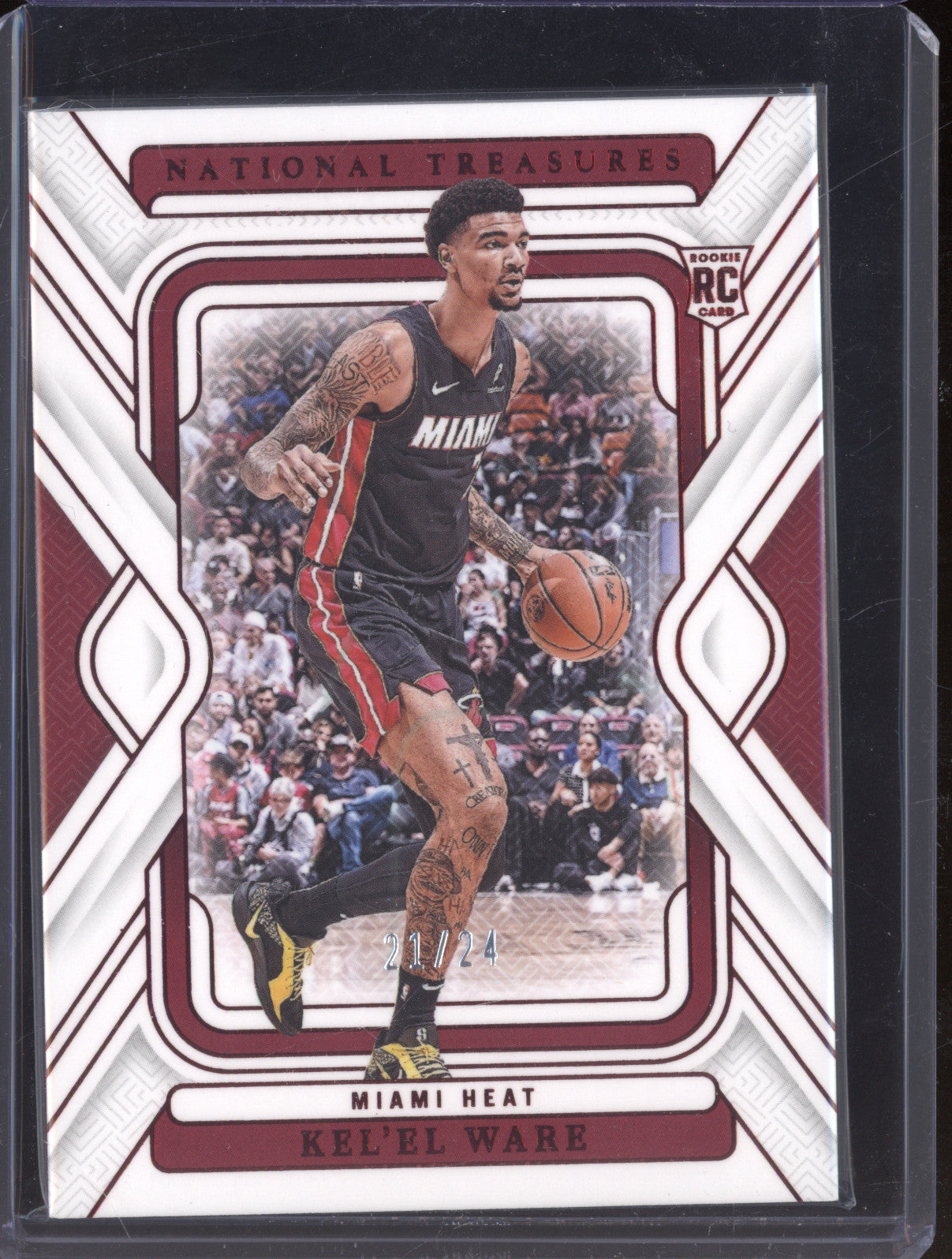 2024-25 Panini National Treasures 43 Kel'el Ware 21/24 RC