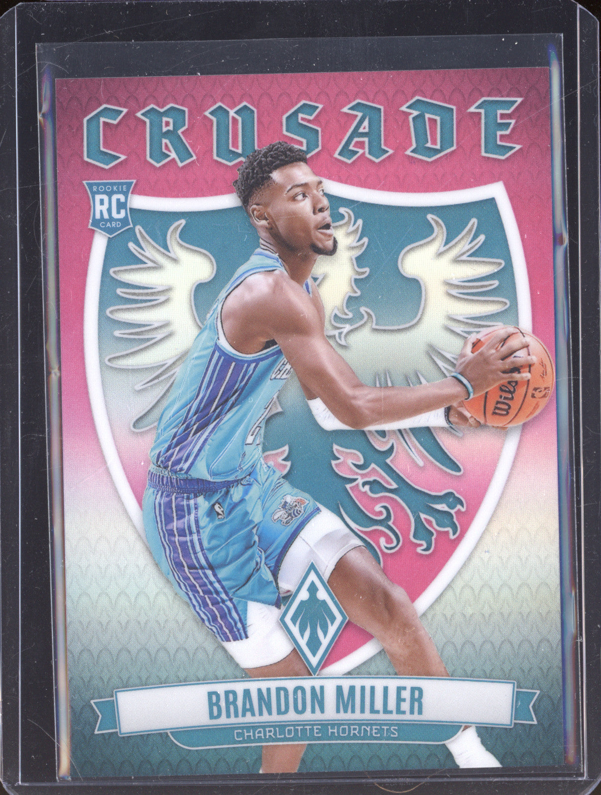 Brandon Miller 2023-24 Panini Phoenix 18 Crusade Pink RC 41/99