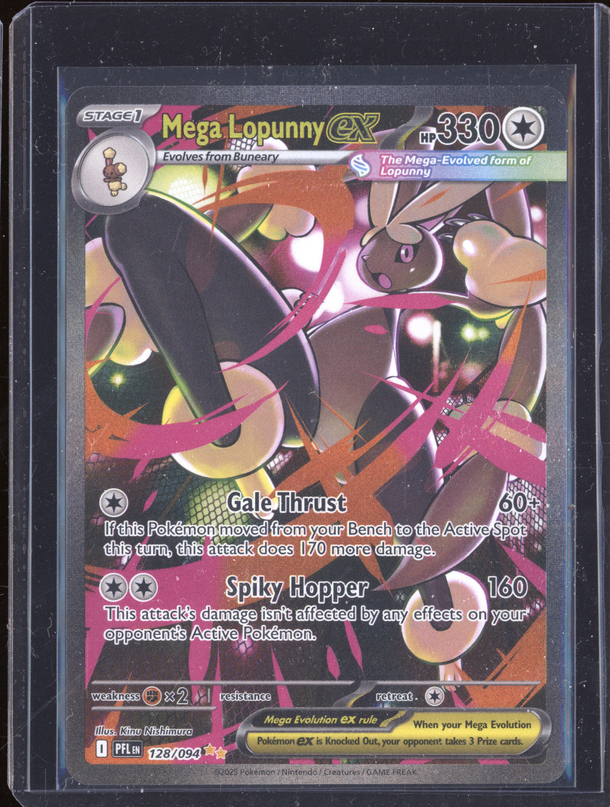 2021 Pokemon Phantasmal Flames 128/094 Mega Lopunny ex Phantasmal Flames
