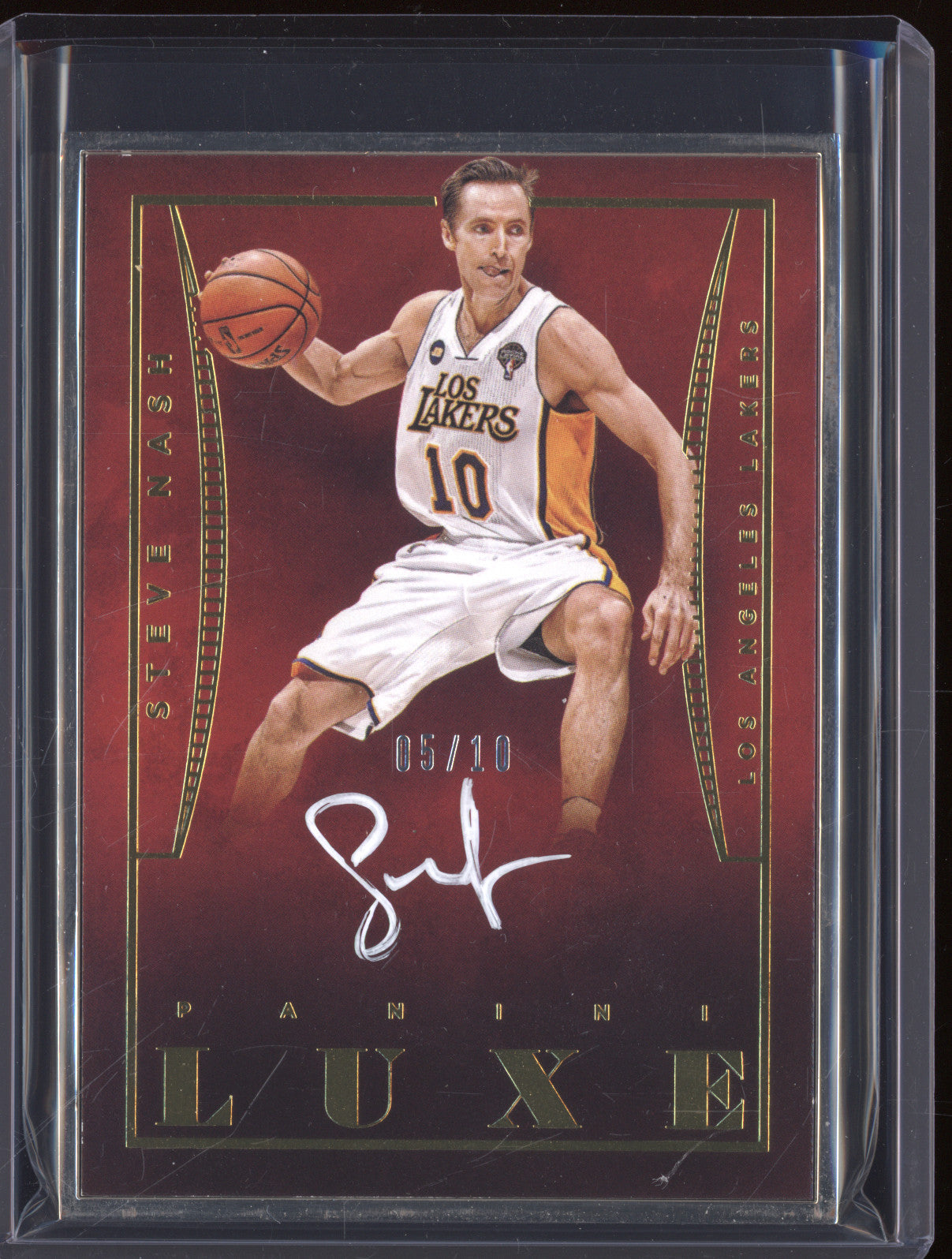 2014-15 Panini Luxe Steve Nash Auto /10