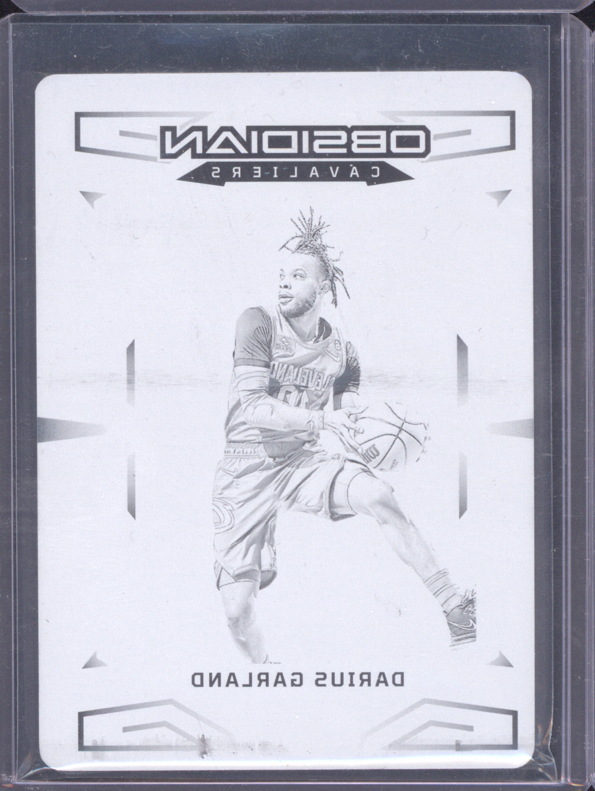 Darius Garland 2021 Panini Obsidian 34 Black Plate 1/1