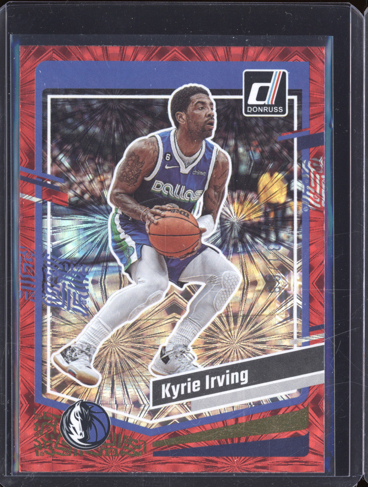 2023-24 Panini Donruss 48 Kyrie Irving Red Fireworks 31/88