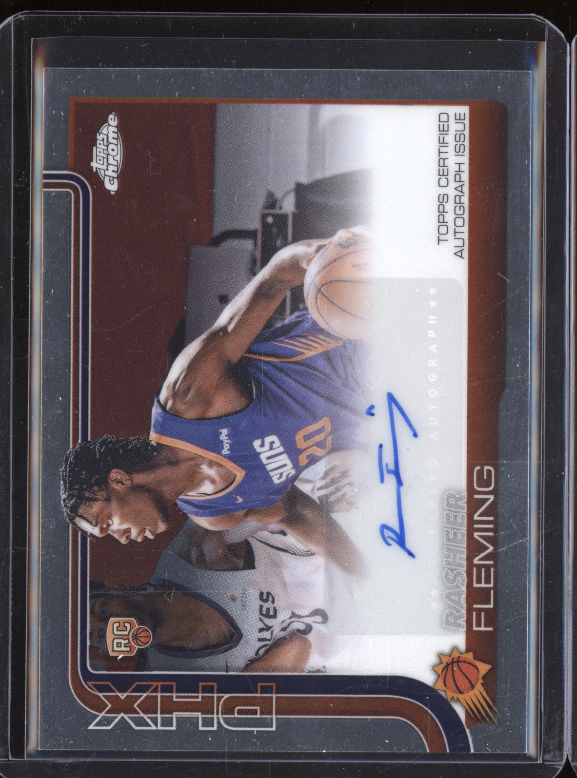 Rasheer Fleming 2025-26 Topps Chrome TCAR-RF Rookie Auto RC