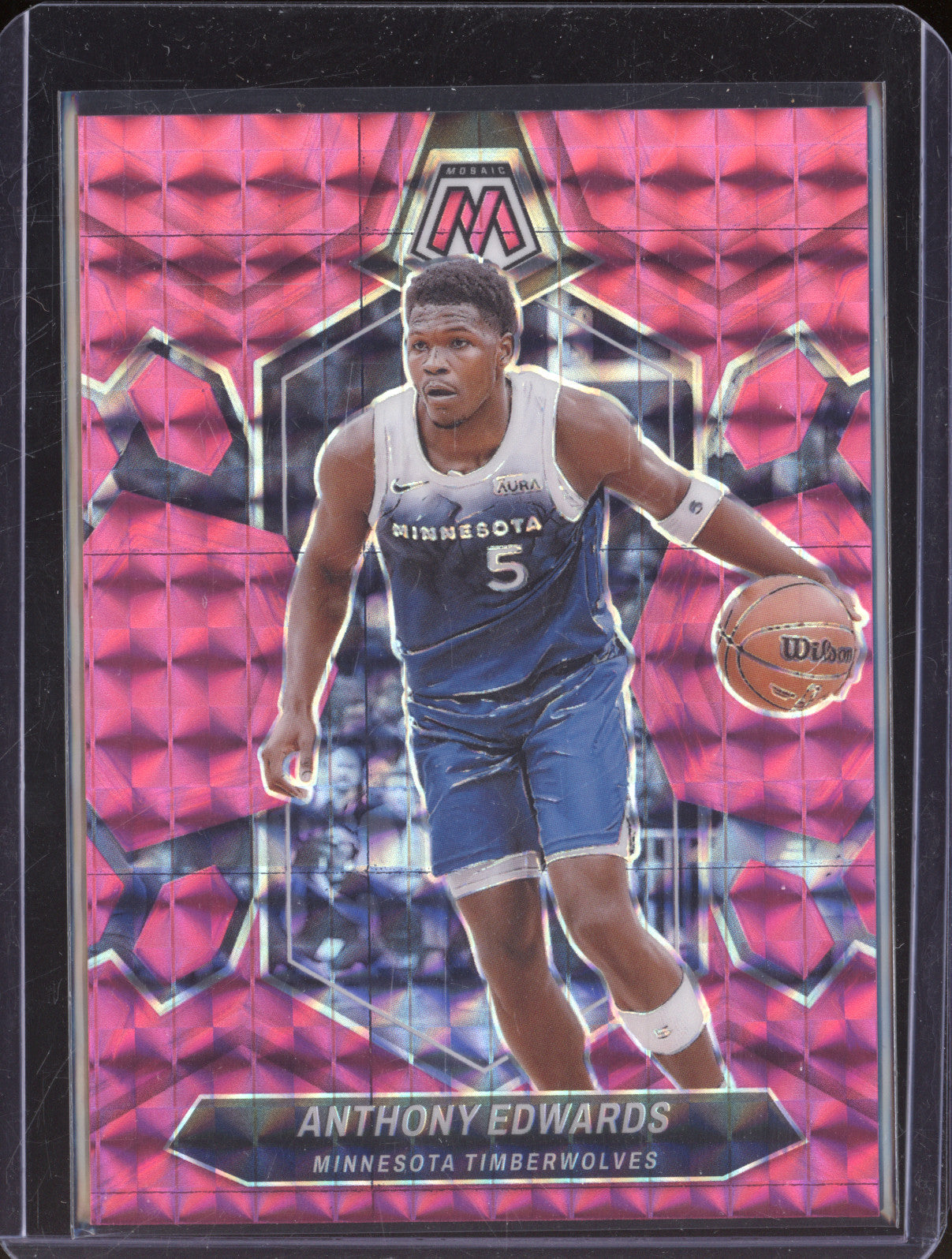 Anthony Edwards 2023-24 Panini Mosaic 33 Pink 23/149
