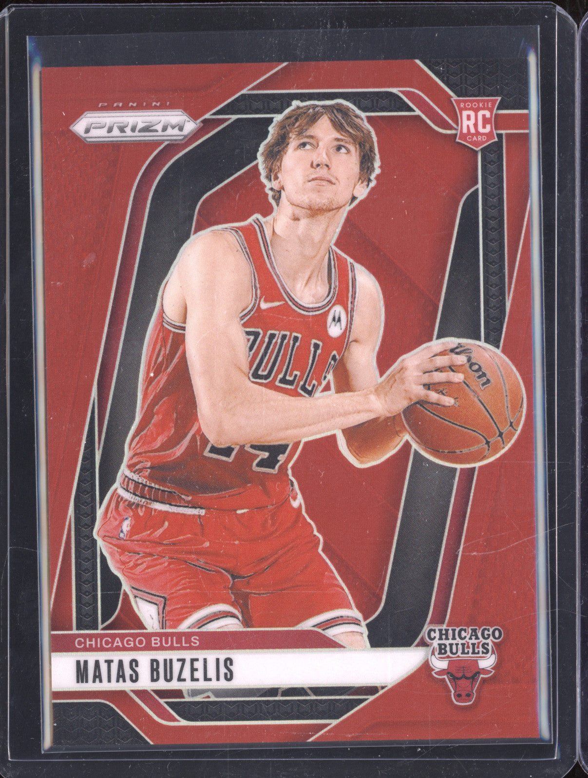 2024-25 Panini Prizm 252 Matas Buzelis Red Prizm RC 080/299