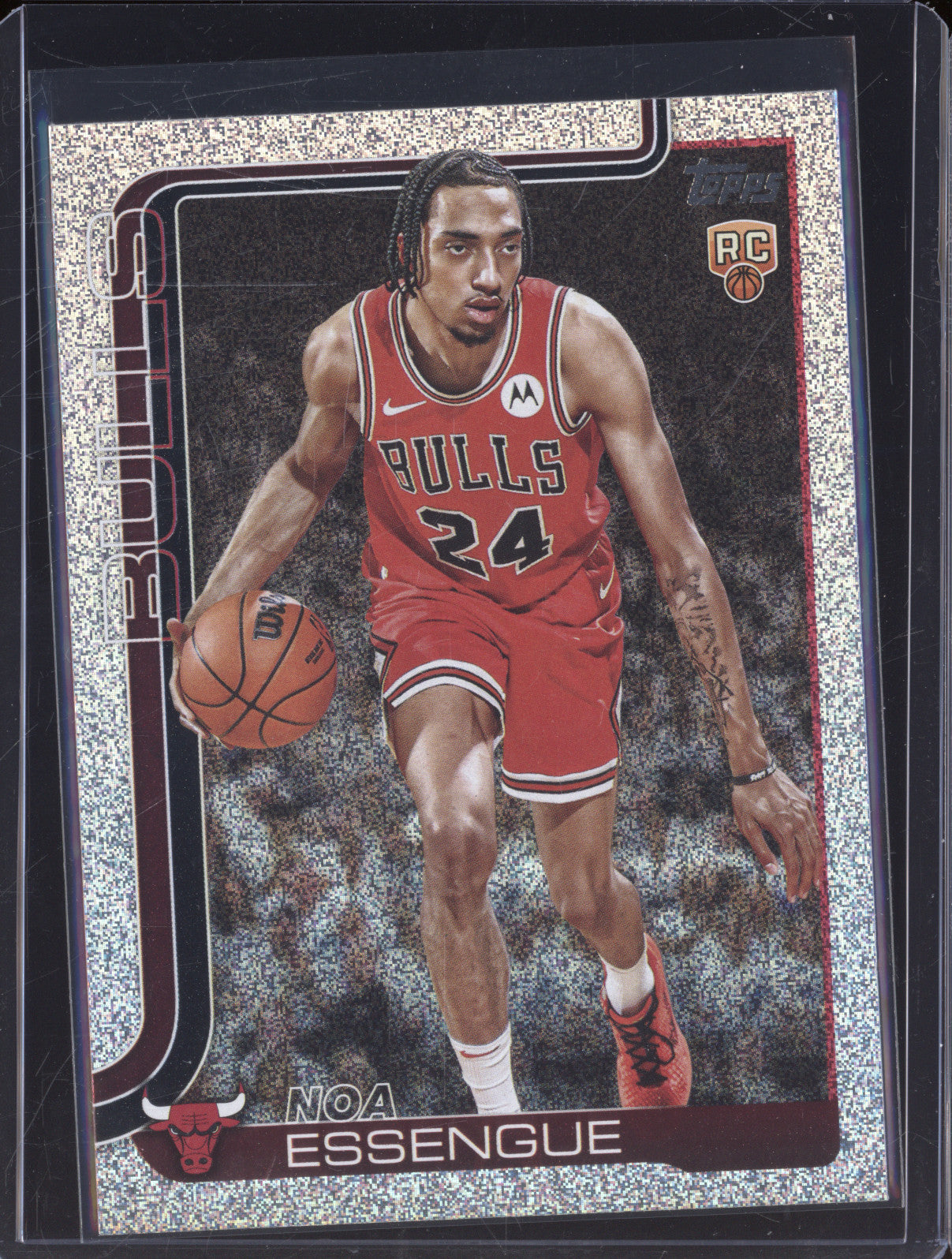 2025 NBA Basketball Topps 212 Noa Essengue Sandglitter Rookie RC