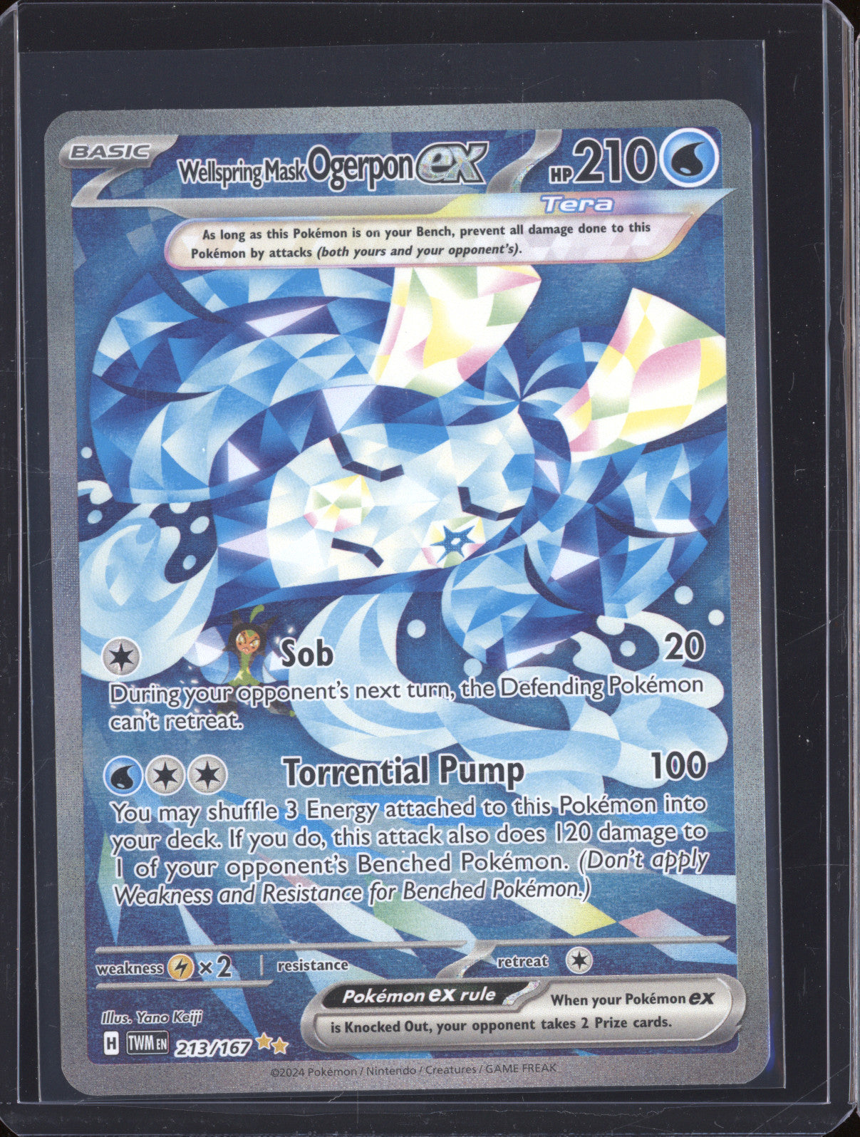2024 Pokemon Twilight Masquerade TWM 213/167 Wellspring Mask Ogerpon ex SIR