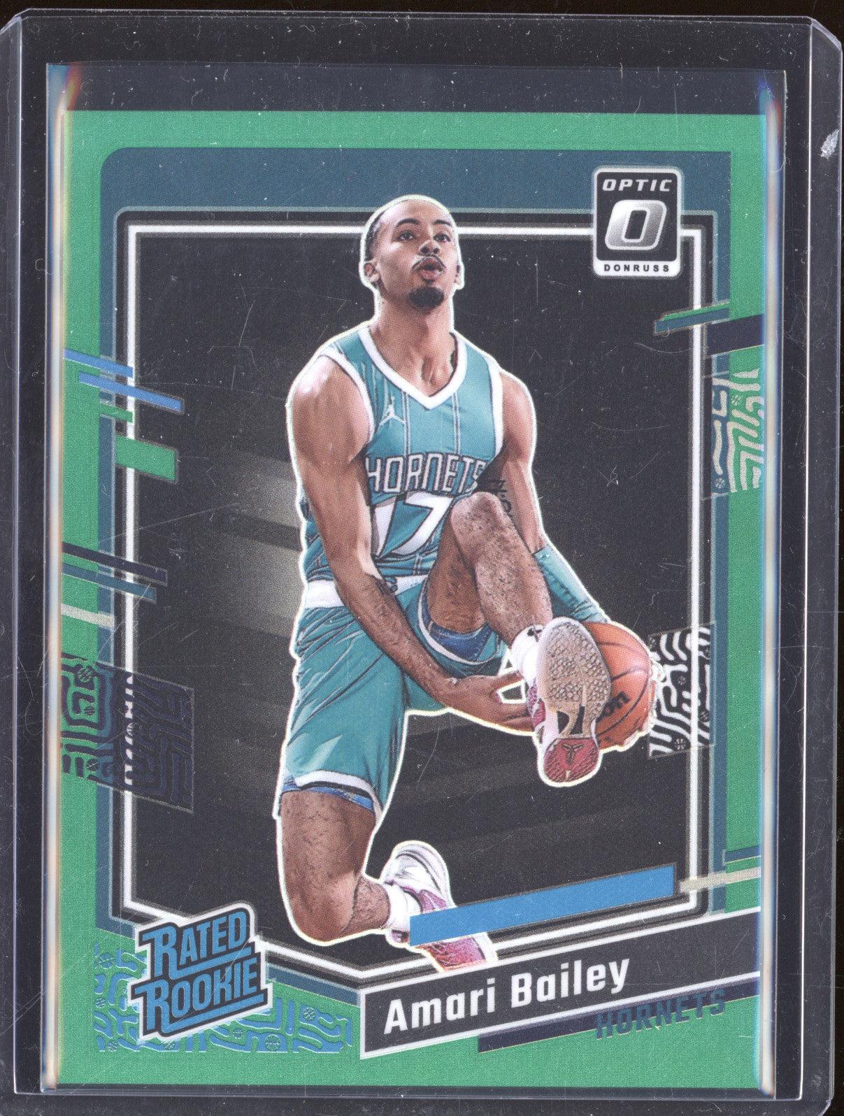 Amari Bailey 2023-24 Panini Donruss Optic 210 Green RC 5/5