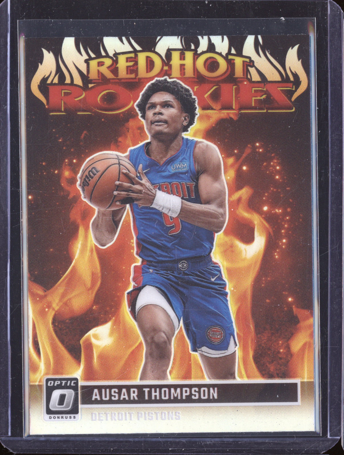 2023-24 Panini Donruss Optic 8 Ausar Thompson Red Hot Rookies Holo RC