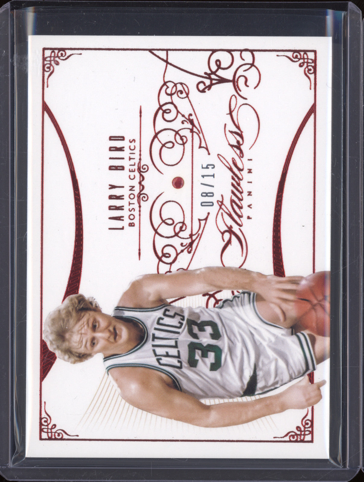 2013-14 Panini Flawless Larry Bird Ruby 08/15
