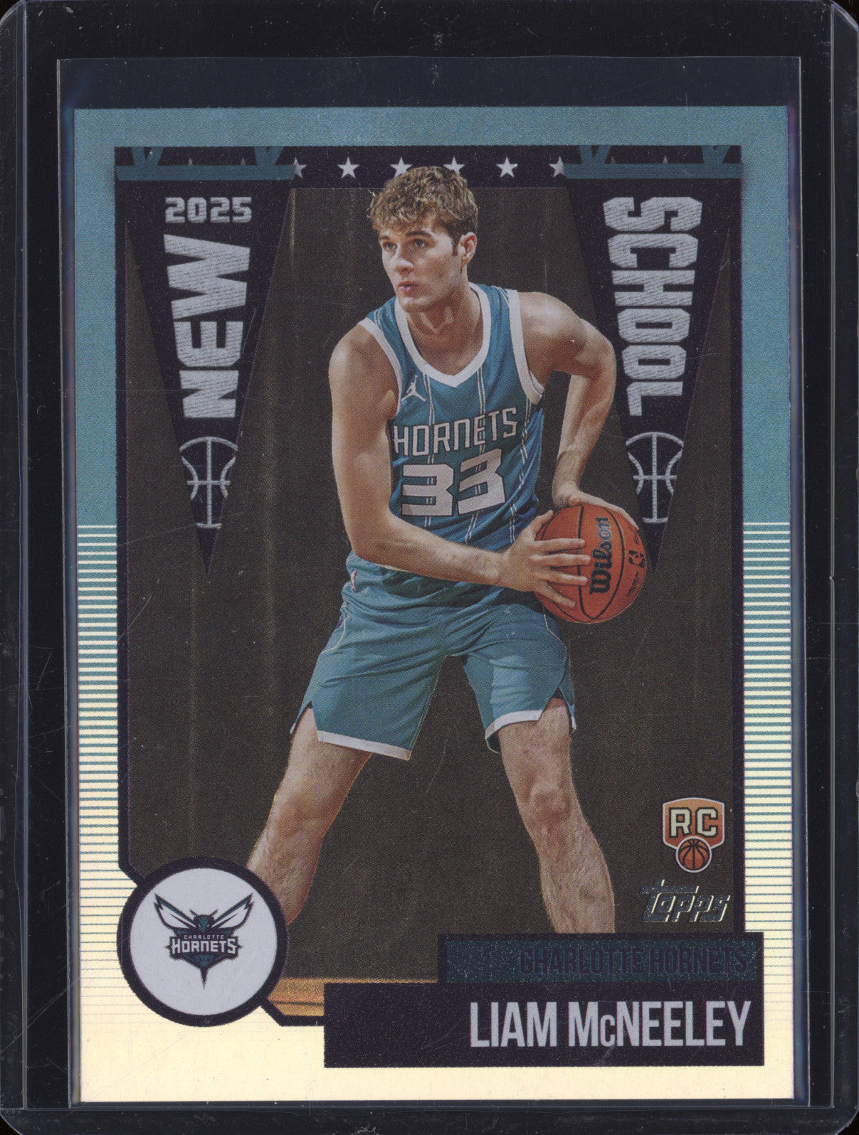2025 NBA Basketball Topps NS-29 Liam McNeeley New School Holo Rookie RC