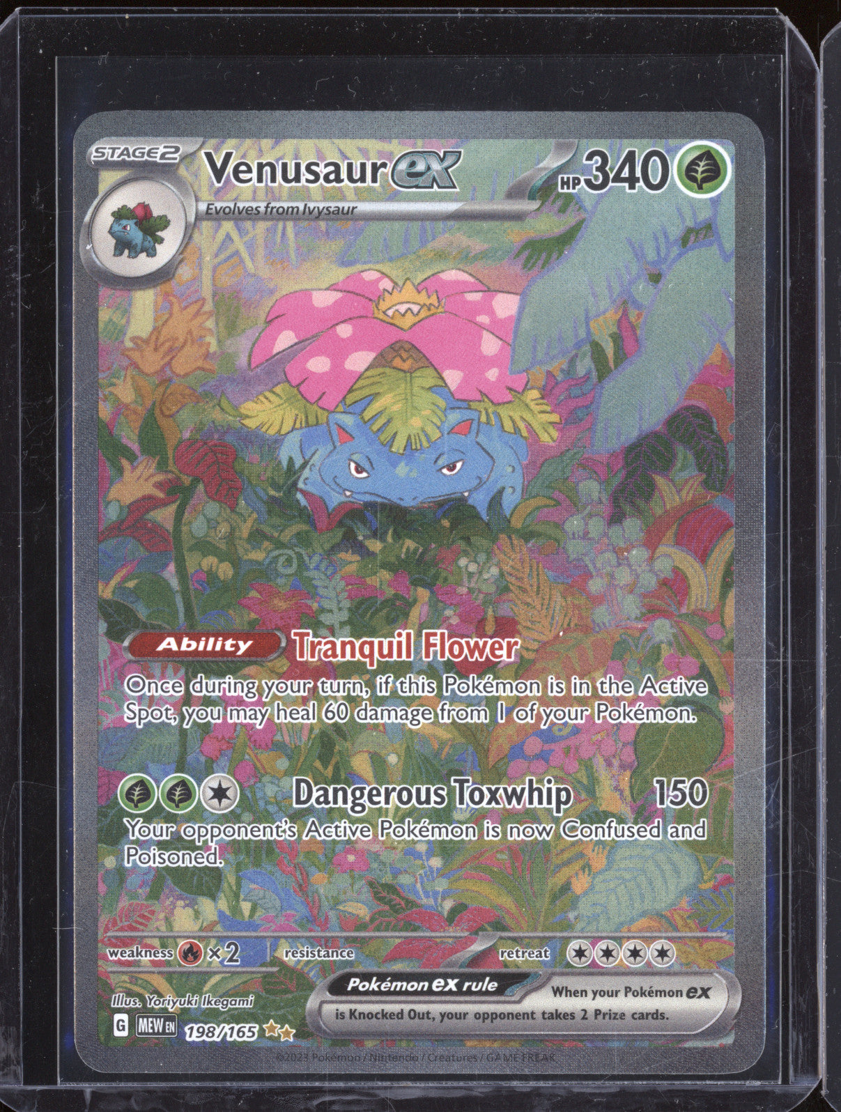 2023 Pokemon Scarlet & Violet 151 198/165 Venusaur ex Special Illustration Rare