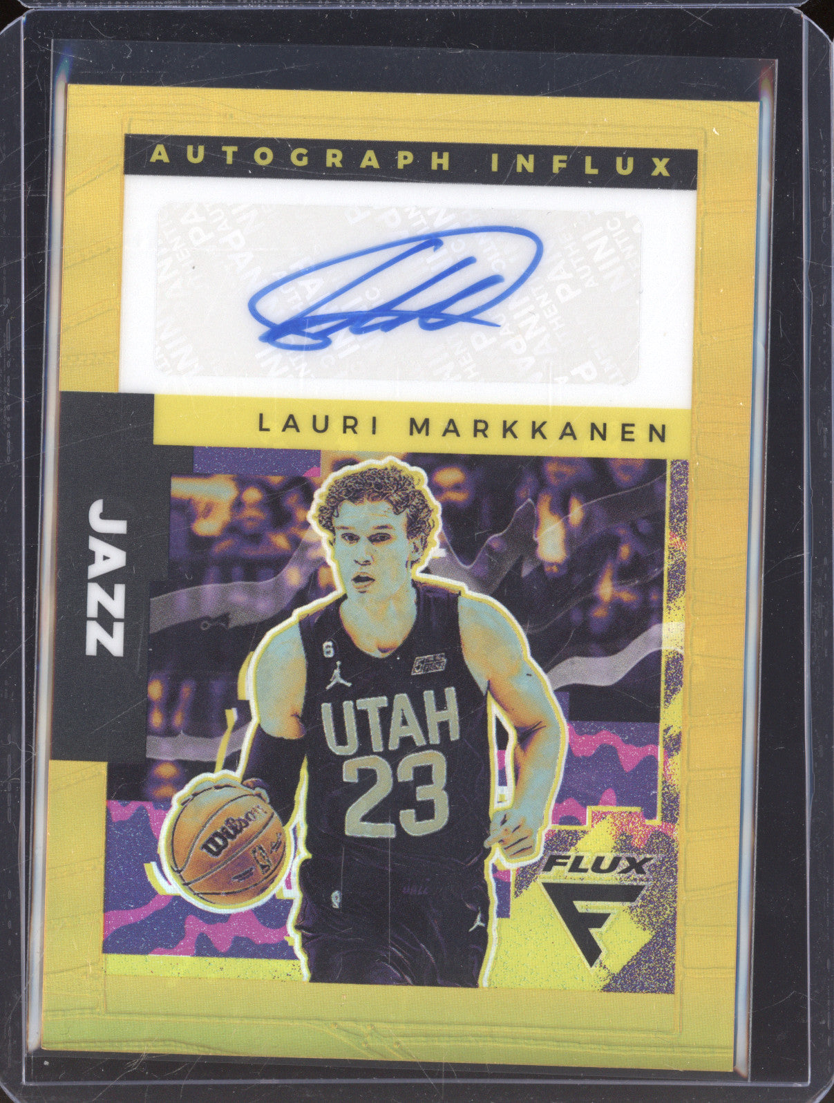 Lauri Markkanen 2022-23 Panini Flux Autograph Influx AI-LMK /10