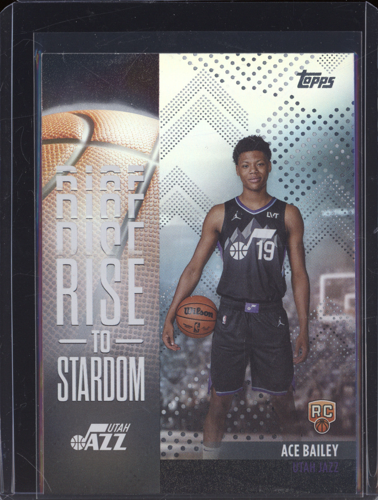 2025 NBA Basketball Topps RTS-5 Ace Bailey Rise to Stardom Rainbow Foilboard RC