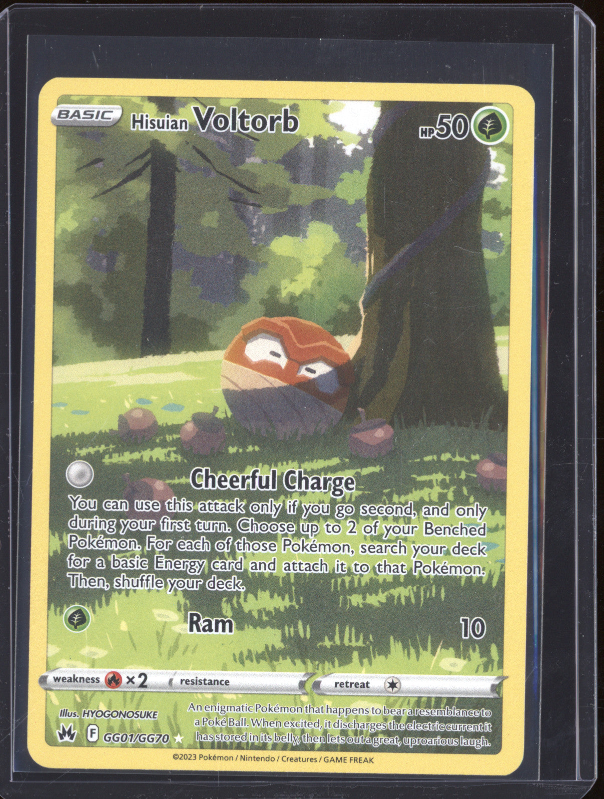 2023 Pokemon Crown Zenith GG01/GG70 Hisuian Voltorb Galarian Gallery Holo