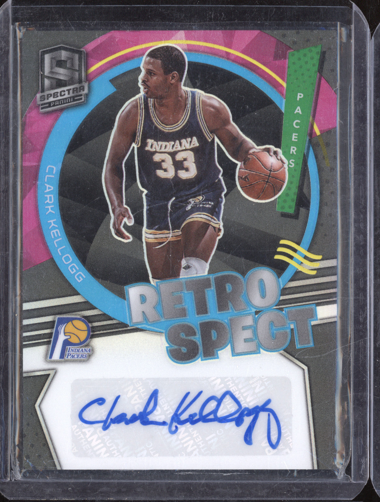2021-22 Panini Spectra Clark Kellogg RSA-CKL Retro Spect Auto 17/99