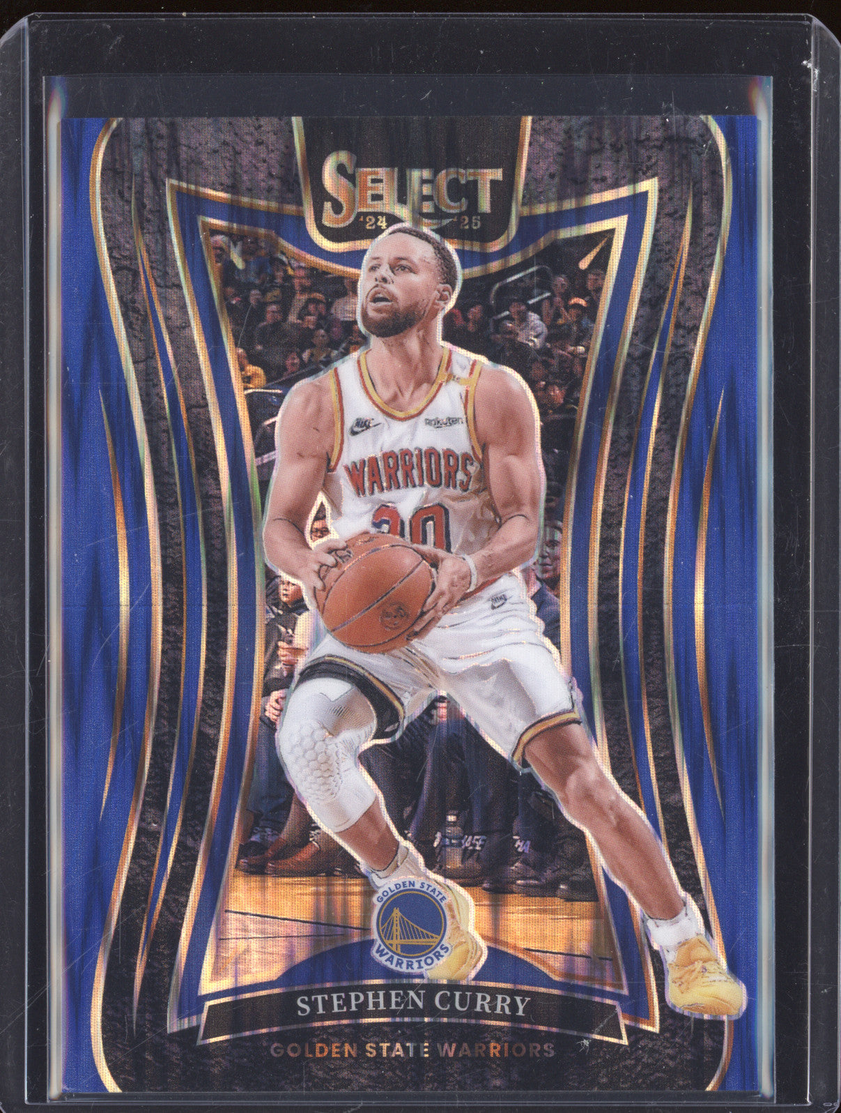 2024-25 Panini Select 346 Stephen Curry Mezzanine Flash Blue 48/99