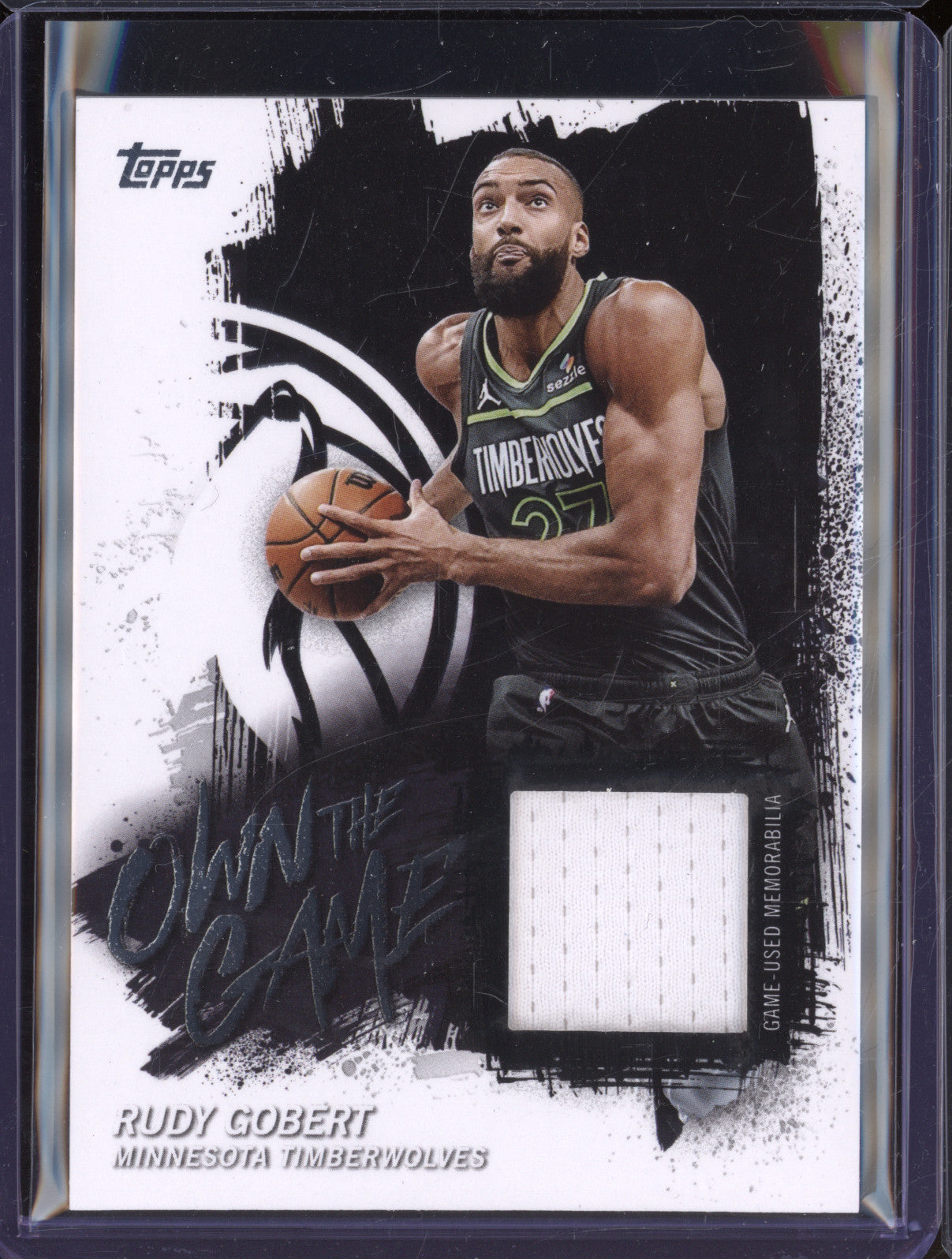 2025 NBA Basketball Topps Rudy Gobert OTGA-RG Own The Game Memorabilia