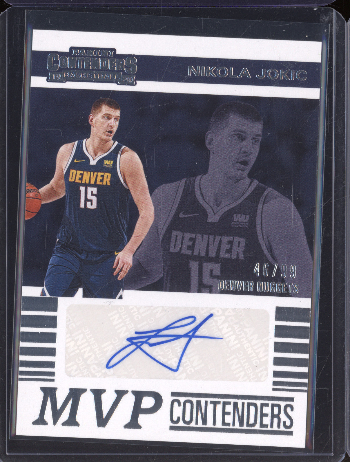 2019-20 Panini Contenders MVP-NJK Nikola Jokic MVP Contenders Auto 46/99