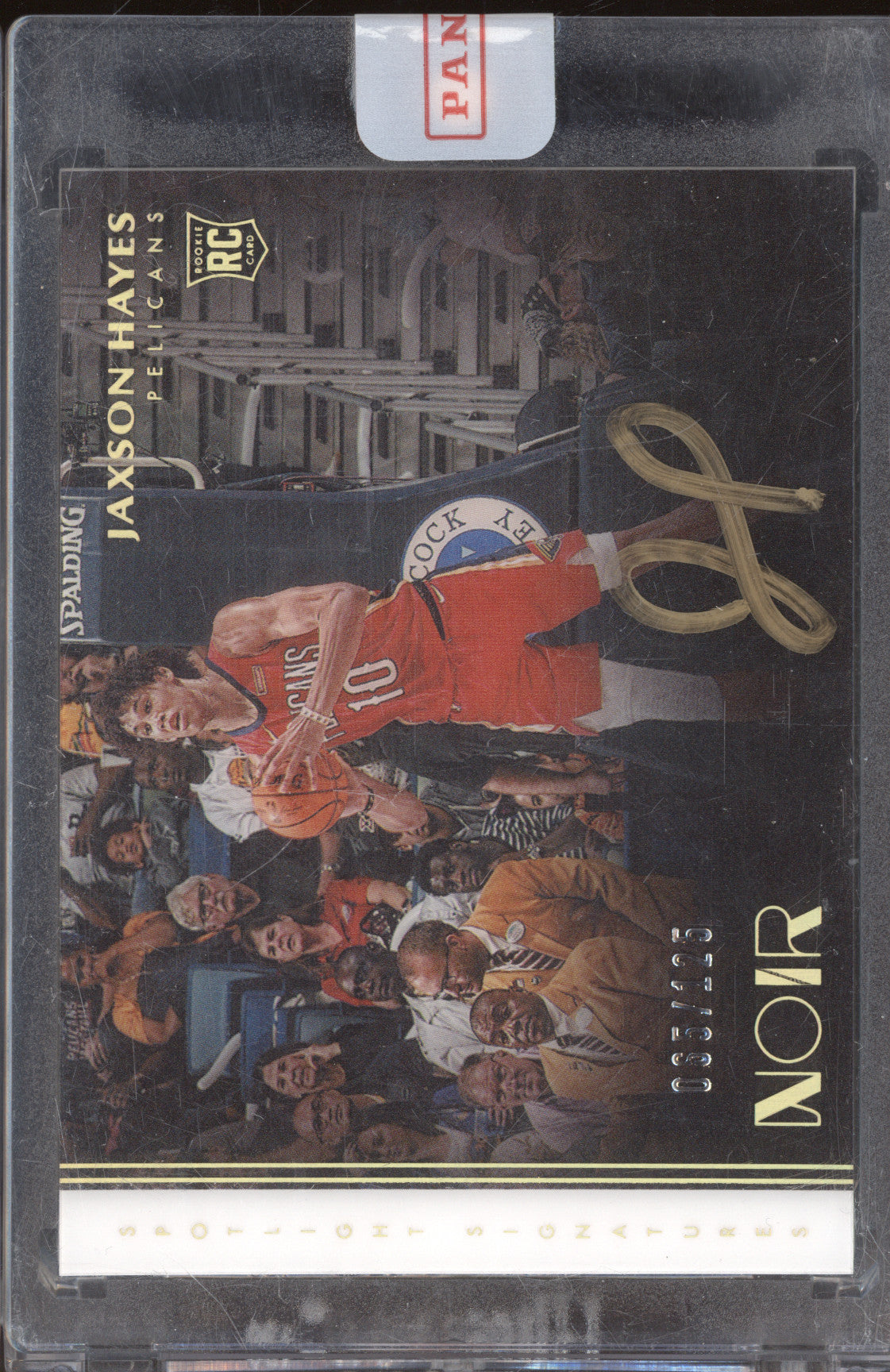 Jaxson Hayes 2019-20 Panini Noir SSH-JXH Spotlight Signatures RC 65/125
