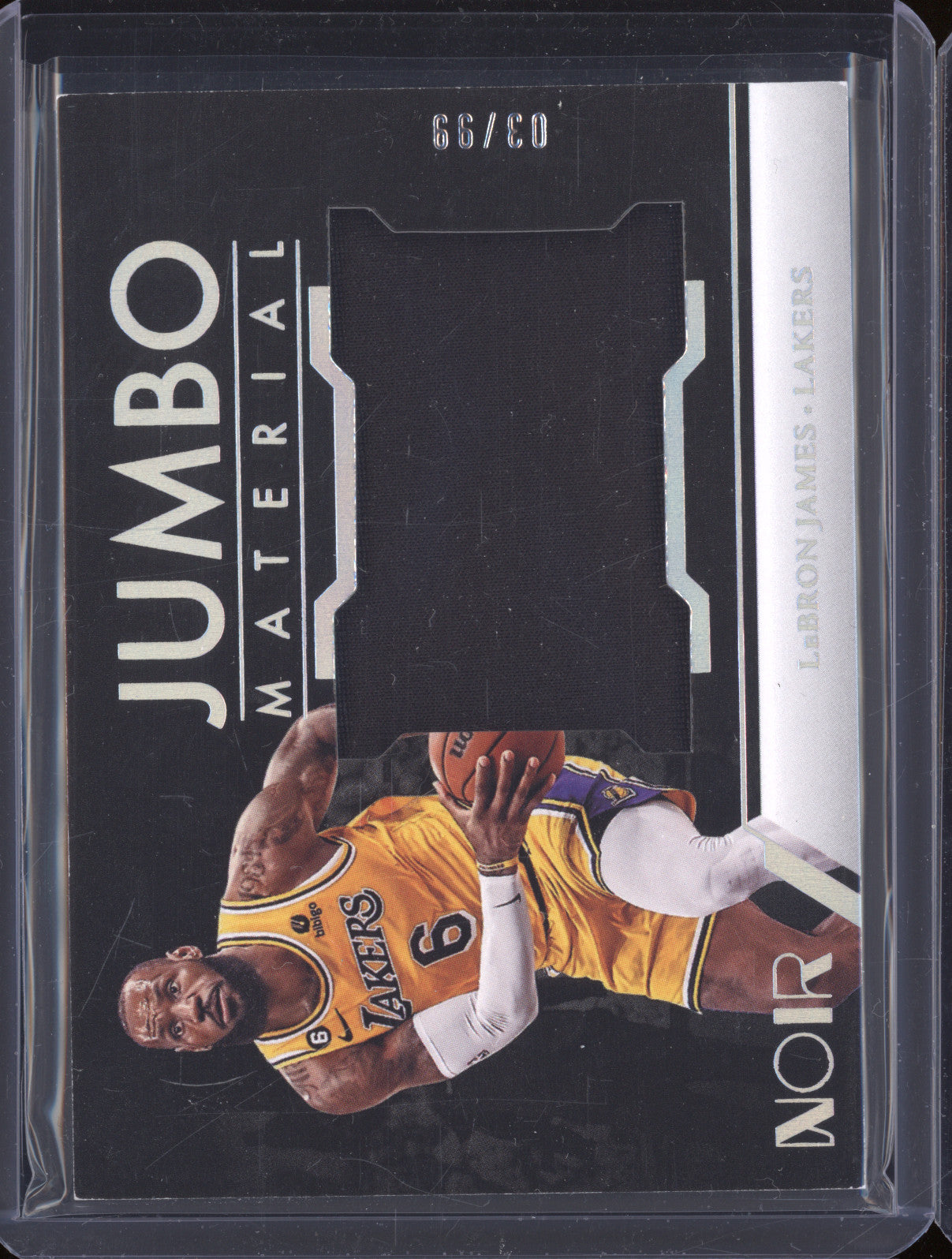 2022-23 Panini Noir JM-LBJ LeBron James Jumbo Material 03/99