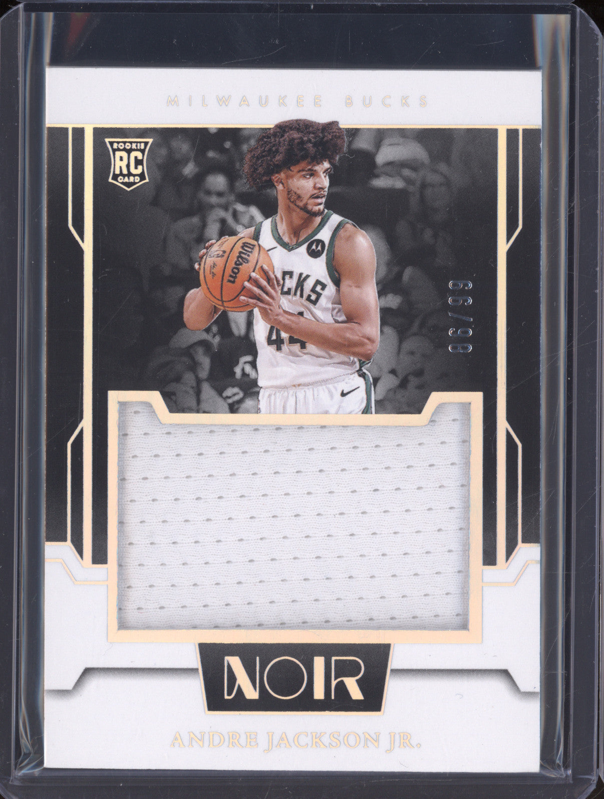 Andre Jackson Jr. 2023-24 Panini Noir RJM-AJJ Rookie Jersey /99 RC