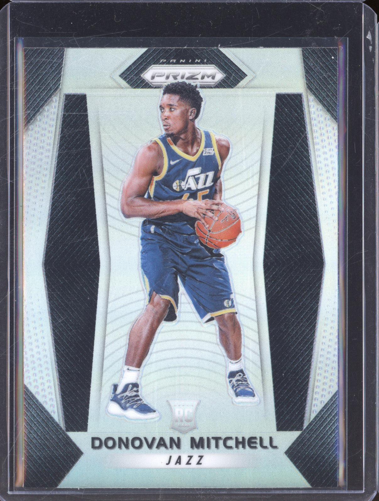 2017-18 Panini Prizm 117 Donovan Mitchell Silver Prizm RC