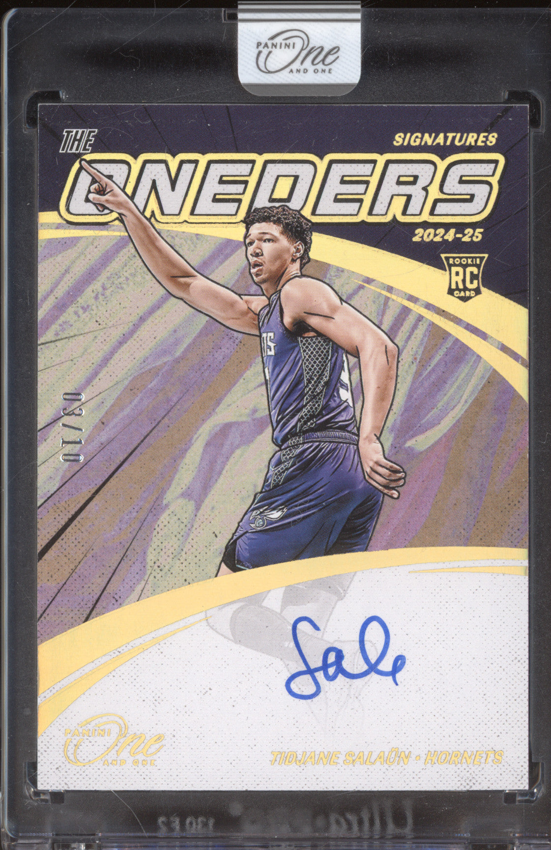 2024-25 Panini One and One TOS-TID Tidjane Salaun The Oneders Rookie Auto /10 RC