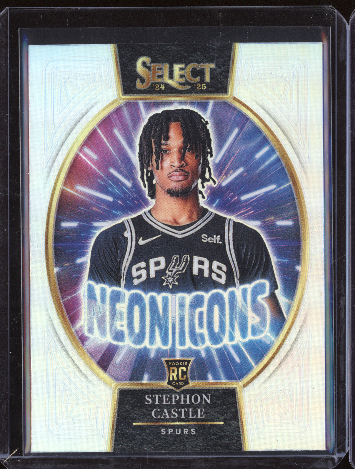 Stephon Castle 2024-25 Panini Select 3 Neon Icons Silver RC