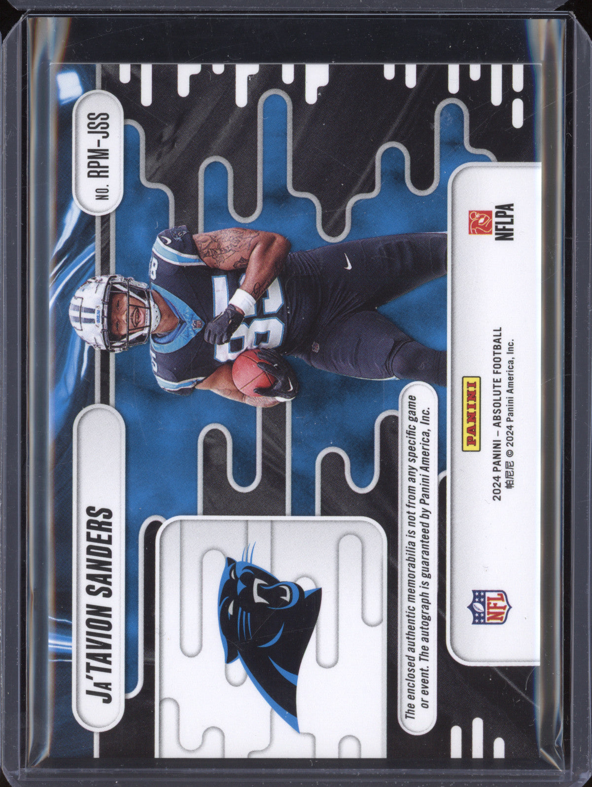 Ja'Tavion Sanders 2024 Panini Absolute RPM-JSS RC 386/399