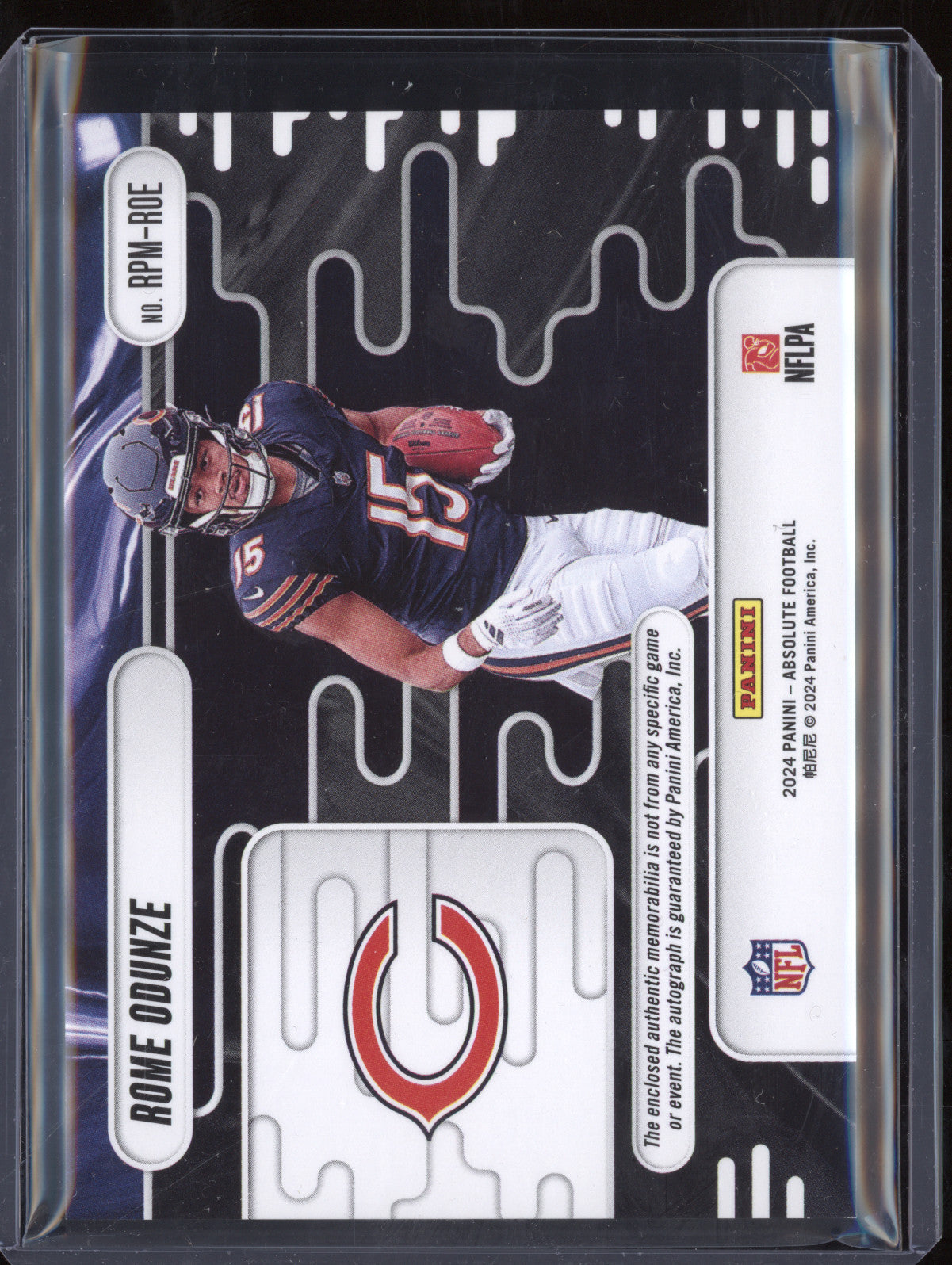 Rome Odunze 2024 Panini Absolute RPM-ROE RC 251/399