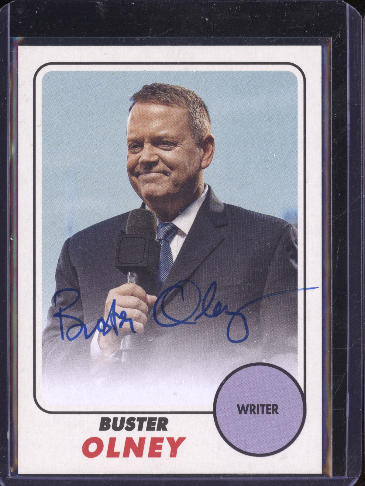 Buster Olney 2024 Topps Archives 68FF-BO 1968 Fan Favorites Auto