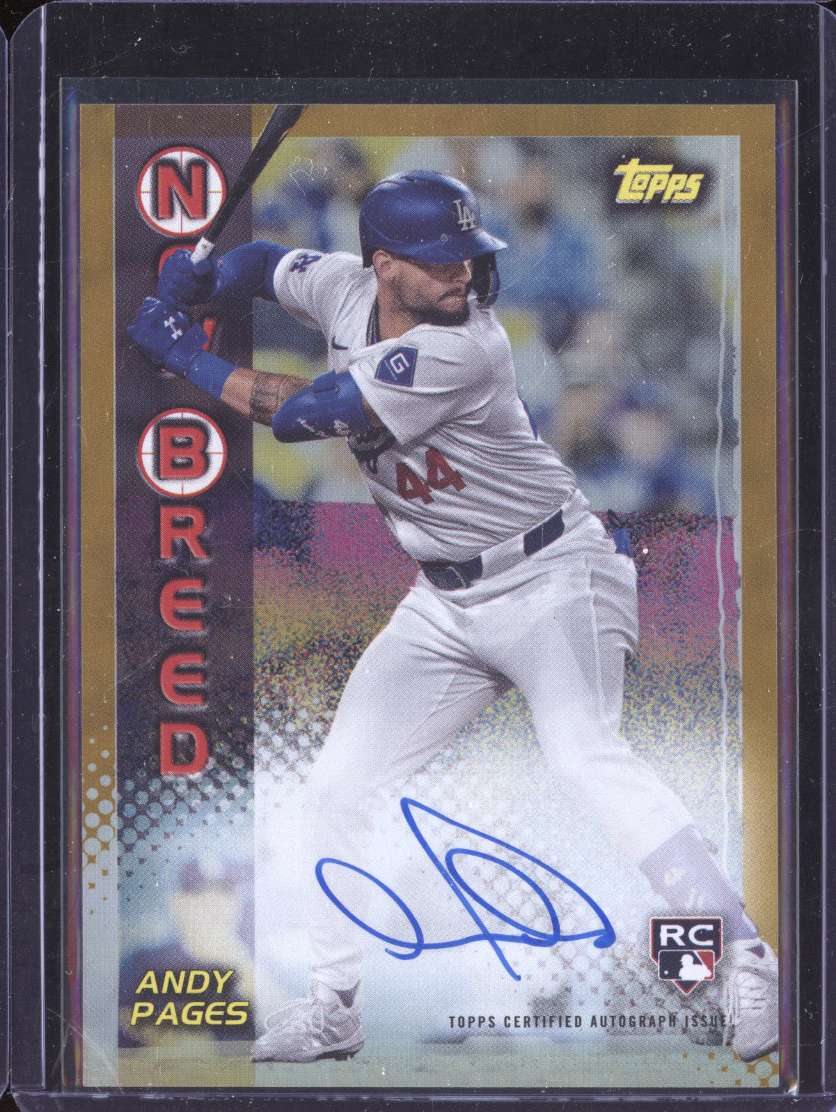 Andy Pages 2024 Topps Archives 99NBA-AP 1999 New Breed Auto Gold RC 21/50