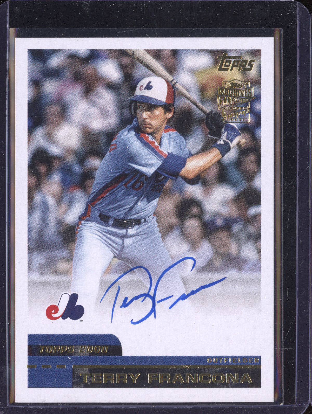 Terry Francona 2024 Topps Archives 00FF-TF 2000 Fan Favorites Auto