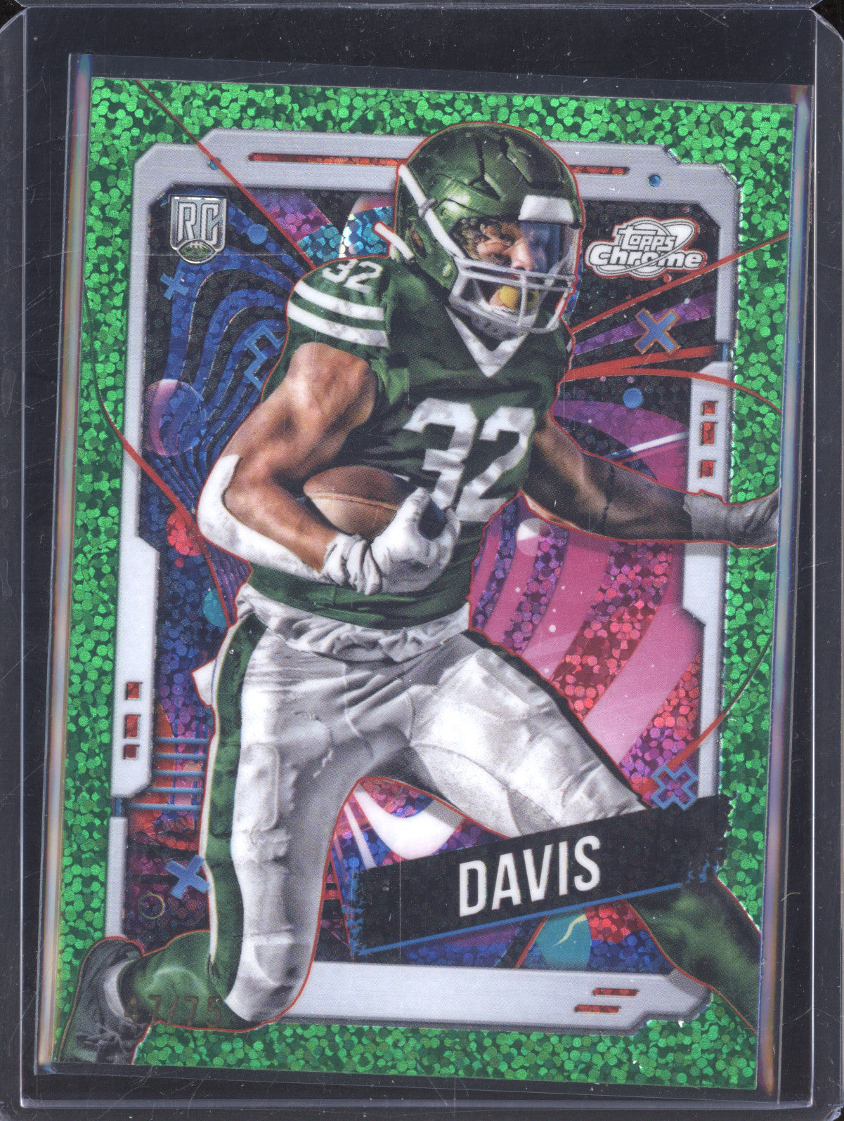 Isaiah Davis 2024 Topps Cosmic Chrome 169 Green Space Dust RC 47/75