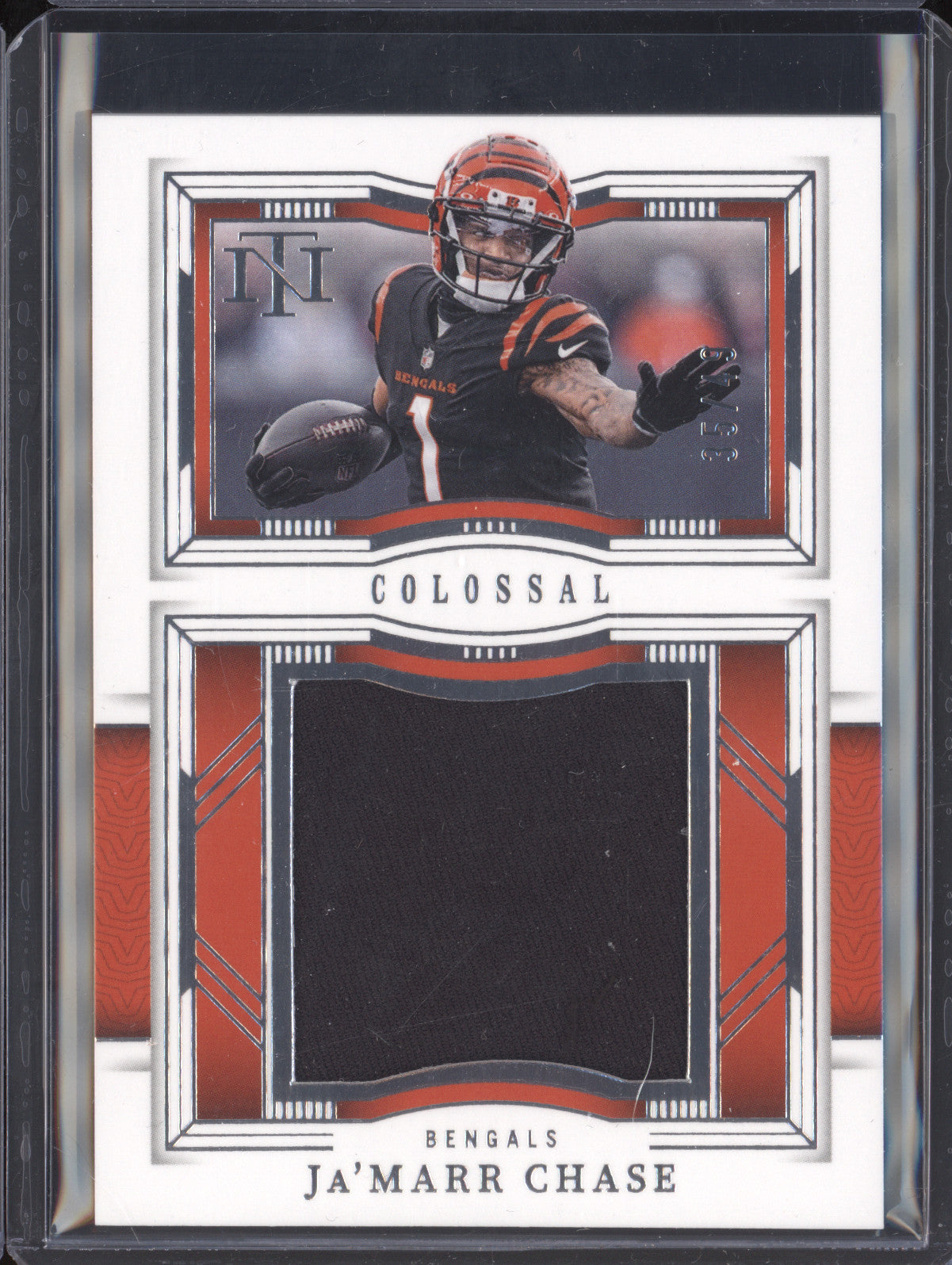Ja'Marr Chase 2023 Panini National Treasures CMT-JCE Colossal Materials