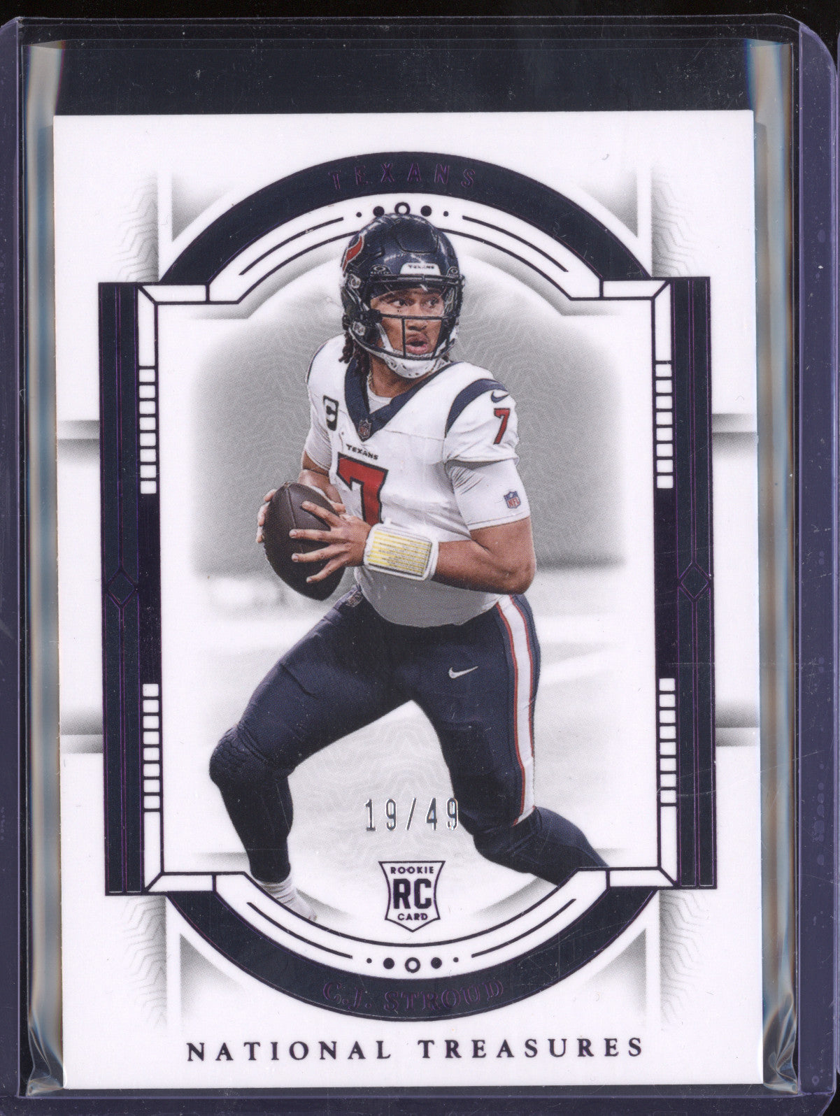 C.J. Stroud 2023 Panini National Treasures 39 Purple RC 19/49