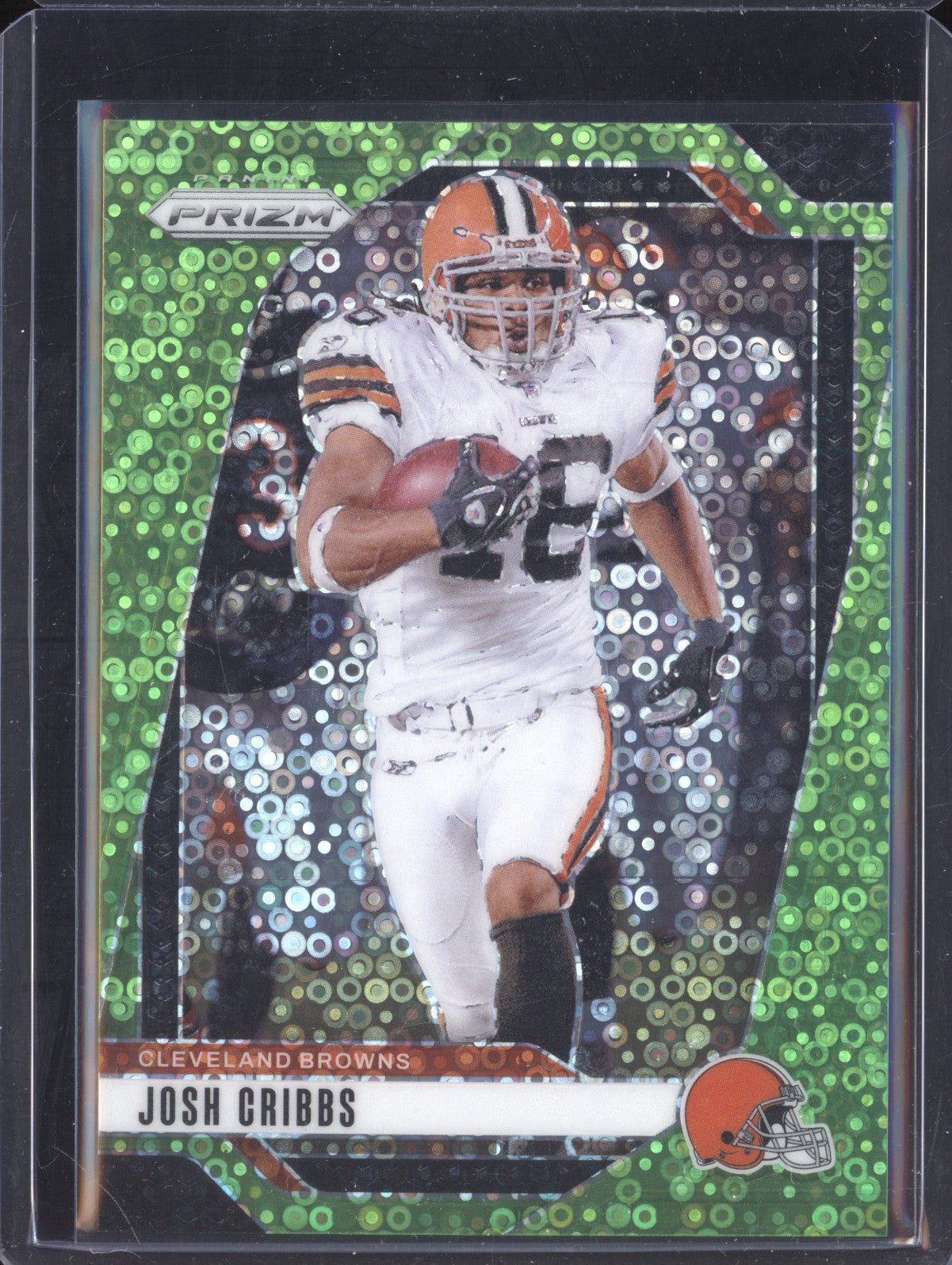 Josh Cribbs 2024 Panini Prizm 72 No Huddle Neon Green 3/10